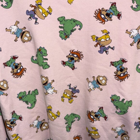 Nickelodeon Rugrats Pink Crewneck Sweatshirt 2X Reptar Angelica Tommy 2021 - Picture 2 of 10